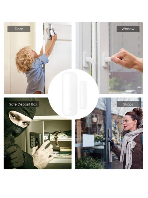 Tuya WiFi Smart Door Sensor Door Open Closed Detectors Smart Home Security Protection Alarm System Smart Life APP Control