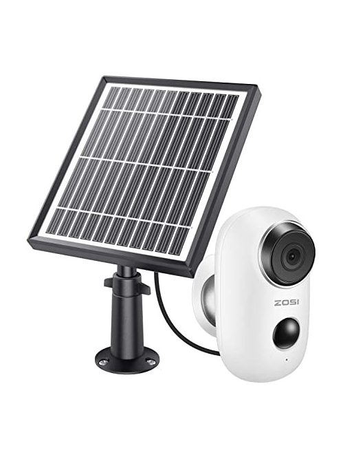 ZOSI Rechargeable Battery Powered IP Camera Solar Power Charging 1080P HD Outdoor Wireless Security WiFi Camera