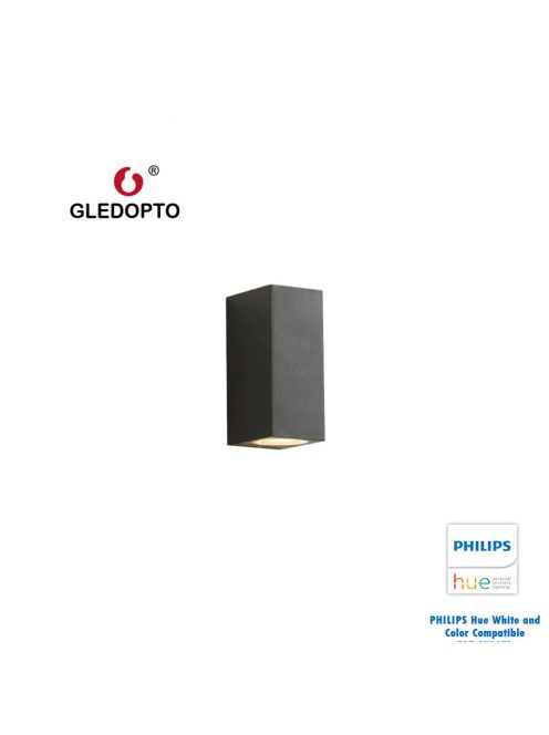 Kültéri fali lámpa Philips Hue kompatibilis színes dupla fényű GU10
