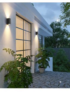   Kültéri fali lámpa Philips Hue kompatibilis színes dupla fényű GU10