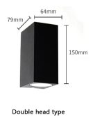 Kültéri fali lámpa IP65 GU10 (dual)