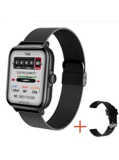 Smart Watch for Man Full Touch Screen Black Mesh