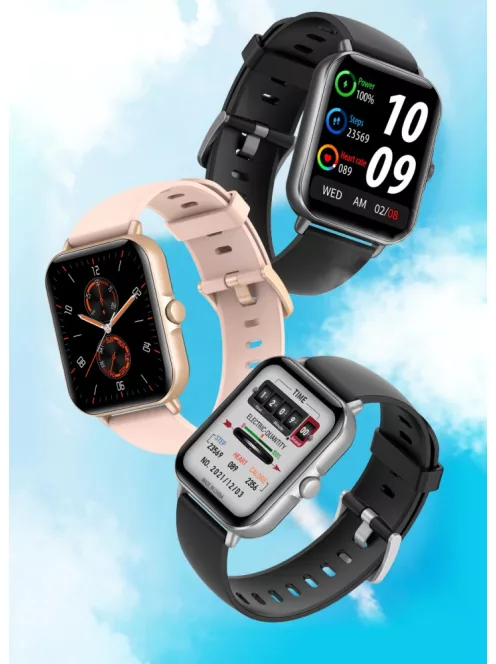 Smart Watch for Man Full Touch Screen Black Mesh