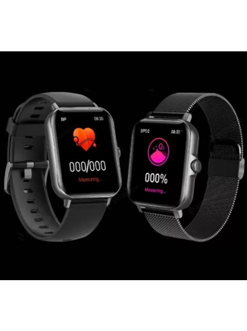 Smart Watch for Man Full Touch Screen Black Mesh