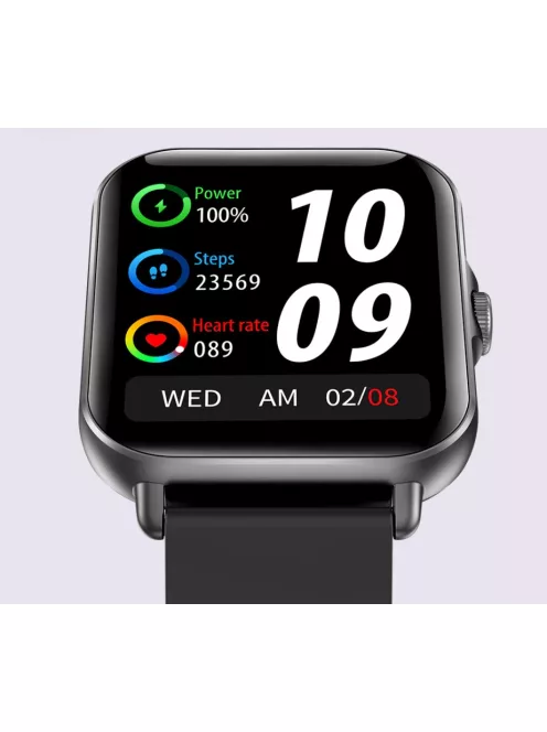 Smart Watch for Man Full Touch Screen Black Mesh