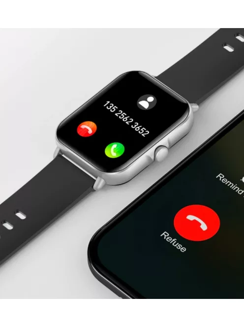 Smart Watch for Man Full Touch Screen Black Mesh