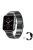 Smart Watch for Man Full Touch Screen Black Steel