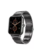 Smart Watch for Man Full Touch Screen Black Steel