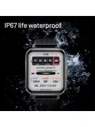 Smart Watch for Man Full Touch Screen Black Steel