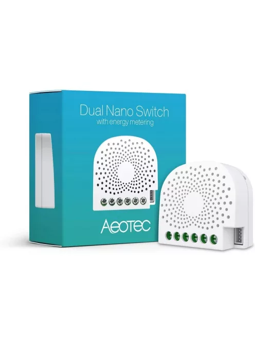 AEOTEC Dual Nano kapcsoló teljesítményméréssel ZW132