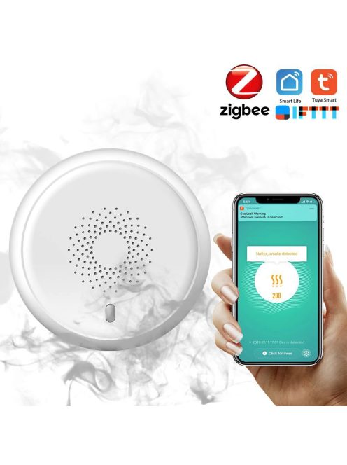 Zigbee 3.0 Independent Wireless Photoelectric Smoke Detector