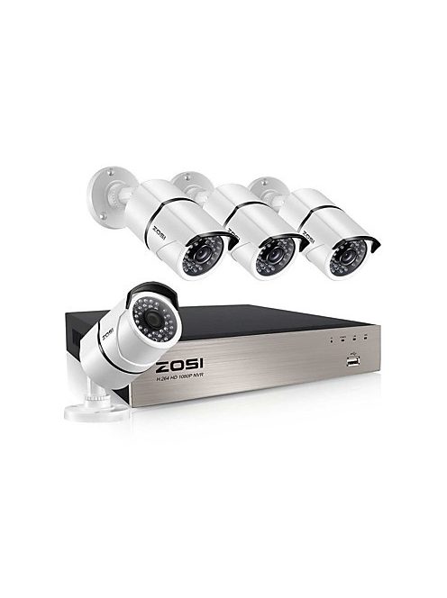 Zosi 8CH NVR 1080P IP Network POE Video Record IR Outdoor CCTV Security Camera System Home video Surveillance kit